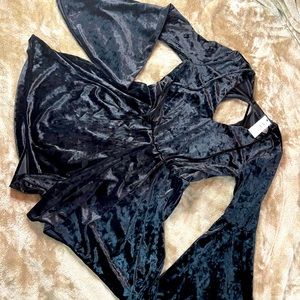 L/S Velvet Romper